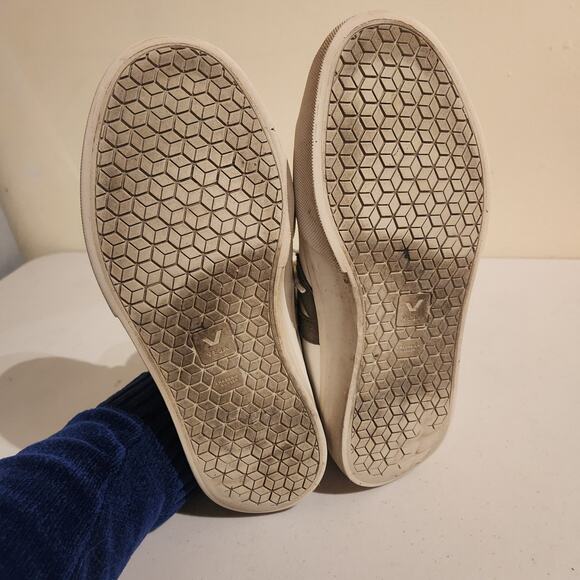 VEJA Campo Women's Sz US 10/ EU 41 White Khaki Leather Low Top Sneakers - Picture 8 of 10